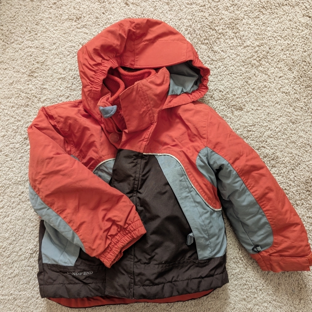 Land's End Boys 3 in 1 coat